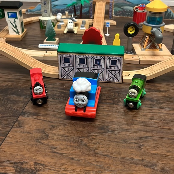 1990’s Vintage - Thomas & Friends Wooden Train set ( Island of Sodor) - Picture 6 of 8